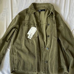 NWT Zara army green jacket